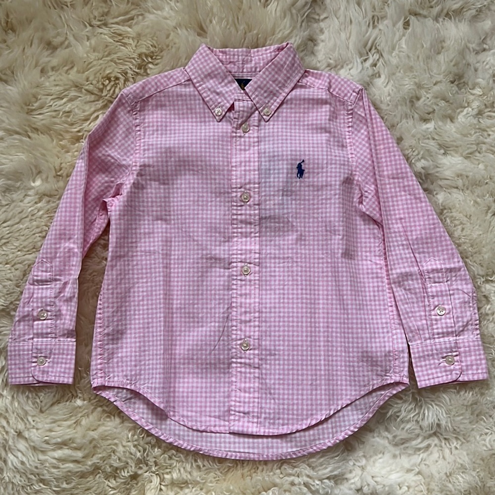 Ralph Lauren Polo NWT Button Shirt Boy‘s 3T Logo